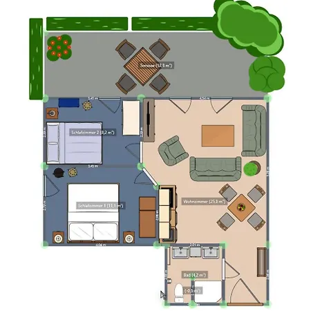 Сasa de vacaciones Geschmackvoll Ausgestattete Whg. Mit Terrasse & Wlan